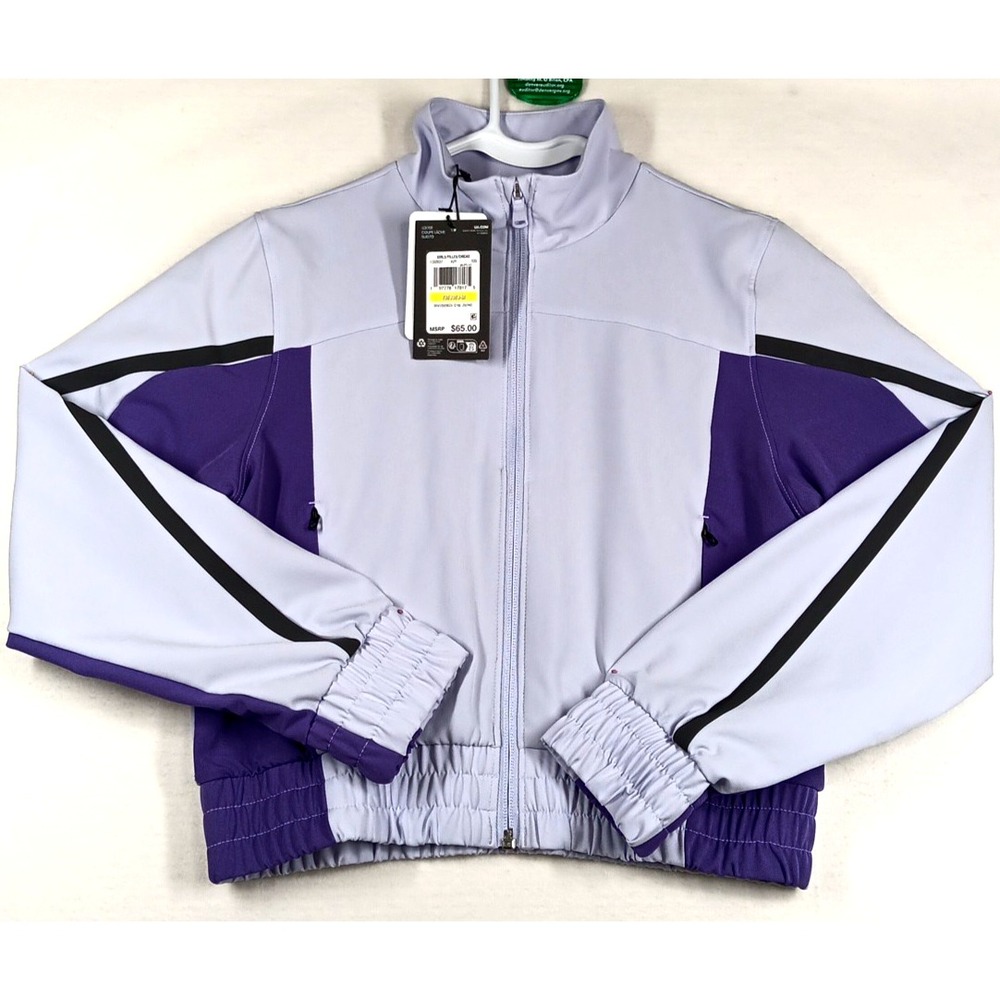 Under Armour Girls Crop Jacket Sz YM Purple Lined NWT Outdoor Athletic